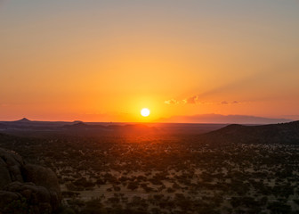 Obraz premium travel from damaraland to kaokoveld in namibia