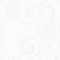 Obraz premium Pattern with white spirals, beautiful wallpapers for weddings. Texture 3 d background with abstract circles of different sizes, seamless pattern with waves.
