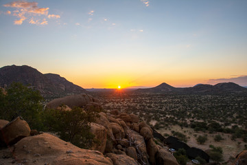 Fototapeta premium travel from damaraland to kaokoveld in namibia