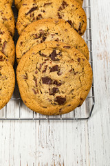 Chocolate Chip Cookies. Selective focus.