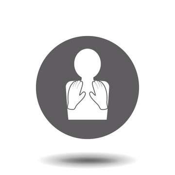 recommend clip art: Massage icon of vector illustration for web and mobile design