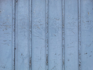 Blue Painted Vertical Metal Panels