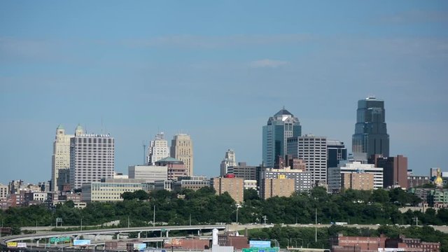 Kansas City, Missouri Skyline on a Sunny Day