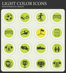 football icon set