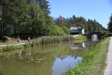Schwarzenbruck Schleuse 52 Bogenbrücke Kammerschleuse Schleusenwärterhaus Alter Kanal Ludwigkanal...