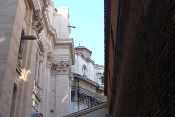 Fototapeta na wymiar view of buildings in rome italy