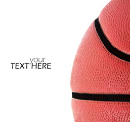 Basketball texture with the copy space