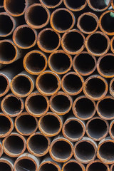 Rusty metal pipes, texture background