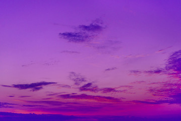 Obraz na płótnie Canvas Bright magenta, purple and pink colors sunset.