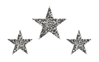 Silver luxury stars.