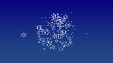 Beautiful Christmas Background with Falling Snowflakes.