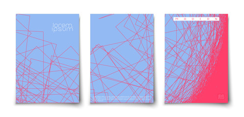 Modern flat minimalistic geometric abstract covers
