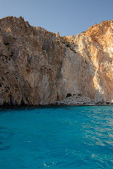 colorful cliffs on Milos