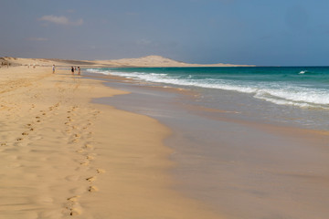beach of chaves in Boa Vista cabo verde