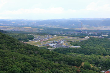 Fototapeta premium View over the Autodrom Most in Czech republic