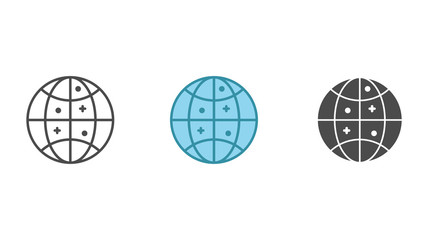 Globe vector icon sign symbol