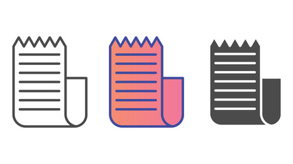 Invoice vector icon sign symbol