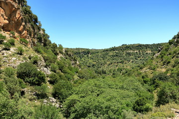 Fototapeta na wymiar Trail in Kollita gorges (Moudriano, Poros, Moundros gorge), Crete, Greece