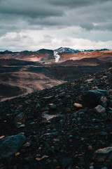  Hverfjall or Hverfell - extinct volcano located in the north of Iceland to the east of Lake M&yacute;vatn. Beuatiful crater located in northern Iceland.