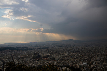 Storm over Athens 