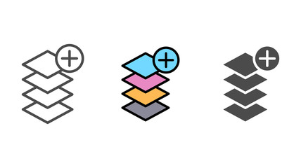 Layers vector icon sign symbol
