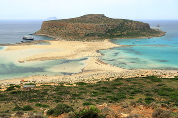 Balos lagoon on Crete island, Greece