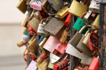 love locks near Vienna / Austria