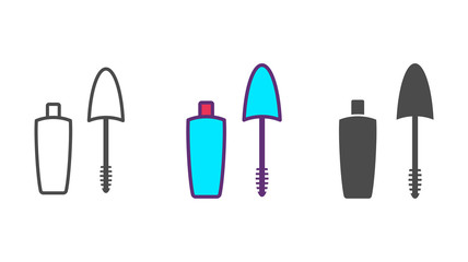 Mascara vector icon sign symbol