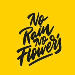 Hand lettering poster with a phrase 