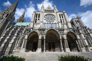 Exterior of the Cathedral of Notre Dame, Chartres, France