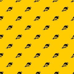 Surf wave pattern seamless vector repeat geometric yellow for any design