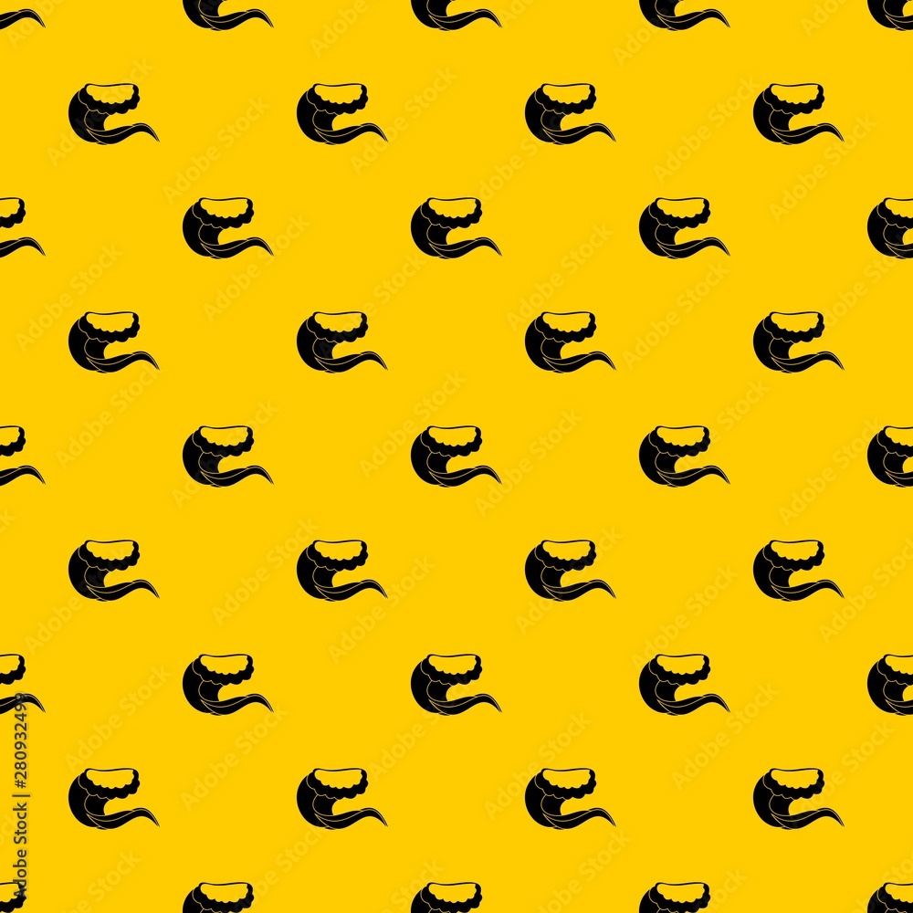 Poster curling and cracking wave pattern seamless vector repeat geometric yellow for any design
