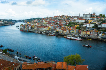 Cityscape of Porto, view of the old European town