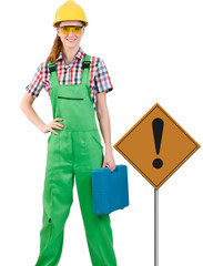 Concept of under construction for your webpage