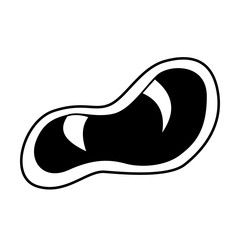 Halloween icons: thin monochrome icon set, black and white kit. Creepy and funny jack face, bat, lettering.