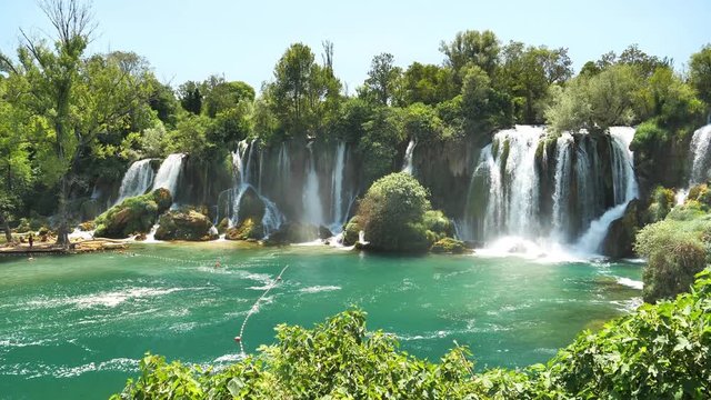 Kravica waterfall on the Trebizat River in Bosnia and Herzegovina