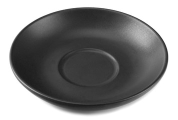 black bowl isolated on a white background