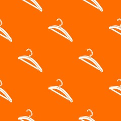 Clothes hanger pattern vector orange for any web design best