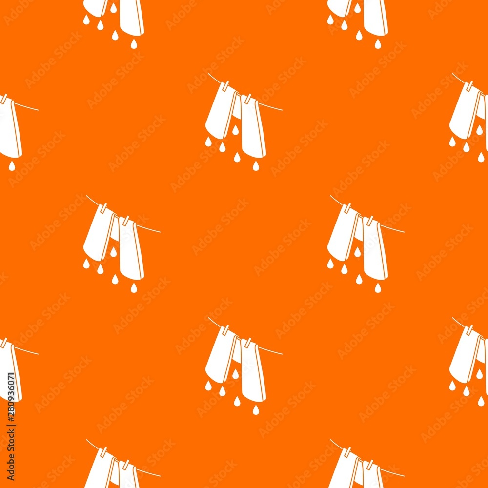 Poster pants drying pattern vector orange for any web design best
