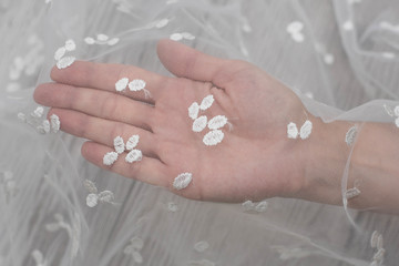 texture, background, pattern. white lace fabric. This wonderful lace is perfect for your design, wedding jewelry, This lace has a beautiful rich texture and feels to it.