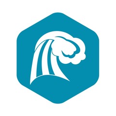Big wave icon. Simple illustration of big wave vector icon for web