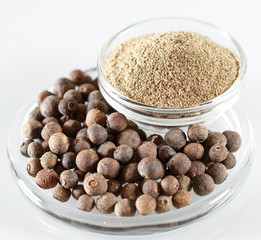 Ground Black Pepper Isolated in white.