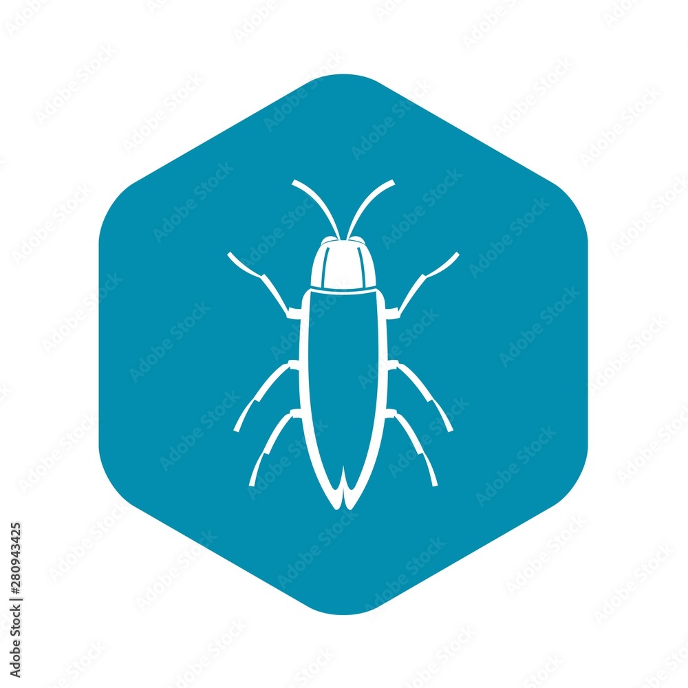 Poster cockroach icon. simple illustration of cockroach vector icon for web