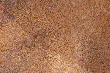 old rusty brown metal sheet, close-up