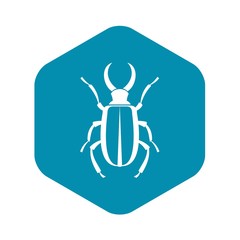 Lucanus cervus icon. Simple illustration of lucanus cervus vector icon for web