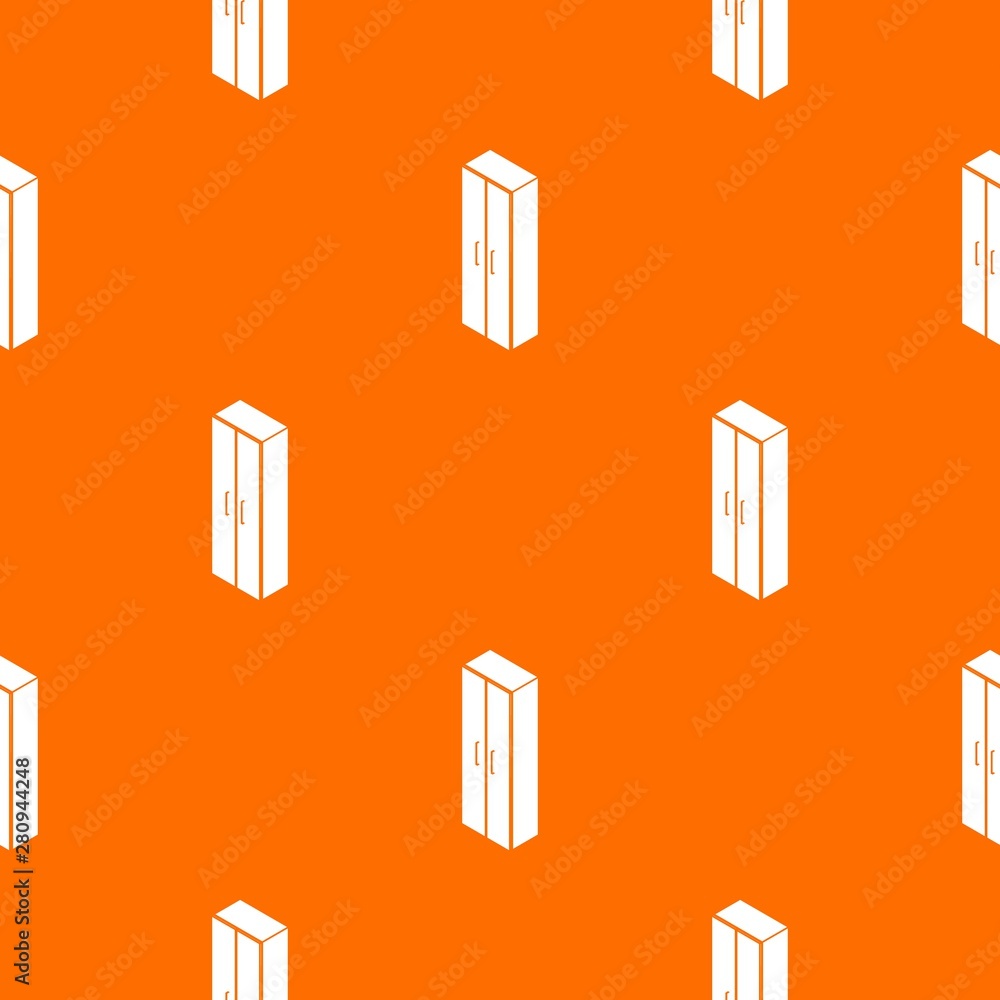 Poster wardrobe pattern vector orange for any web design best