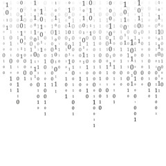 Abstract Matrix Background. Binary Computer Code. Coding. Hacker concept. Vector Background Illustration