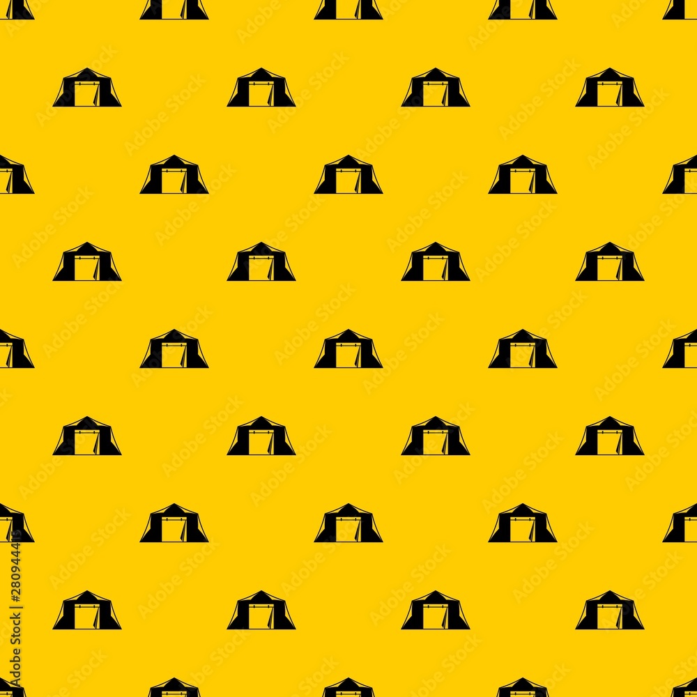 Poster tent pattern seamless vector repeat geometric yellow for any design