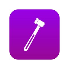 Medical hammer icon digital purple for any design isolated on white vector illustration