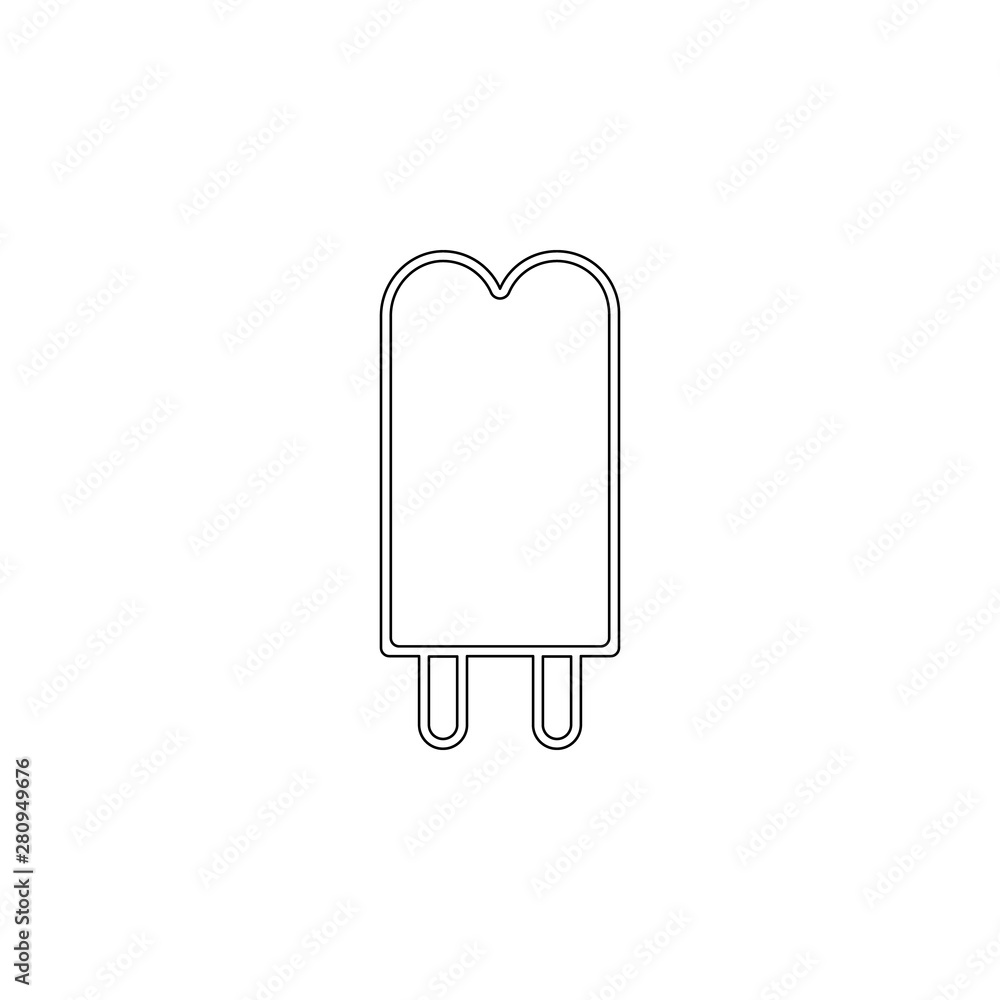 Poster ice cream icon. element of ice cream for mobile concept and web apps icon. outline, thin line icon f